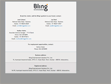 Tablet Screenshot of blingglobal.com
